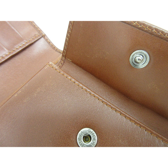 GUCCI Guccisima Bifold Wallet Brown Leather - Picture 8 of 9